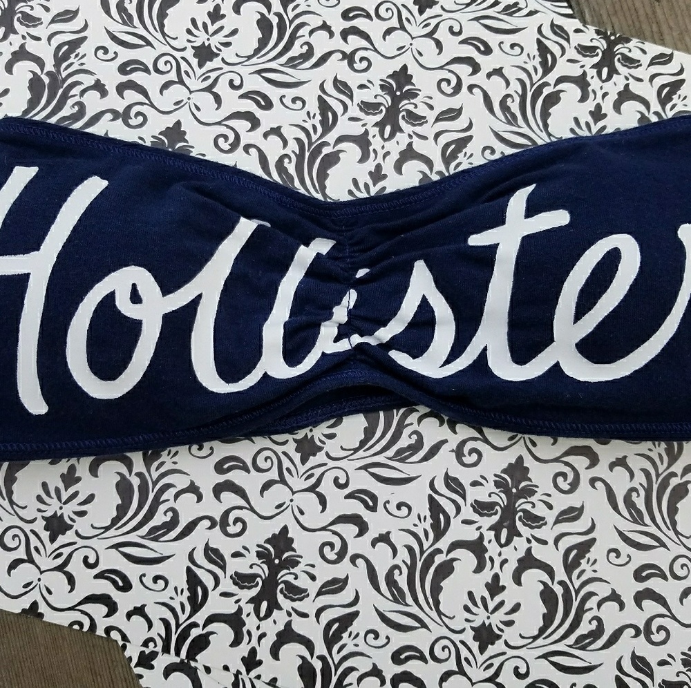 👙HOLLISTER Bandeau Navy Blue